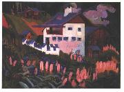 Ernst Ludwig Kirchner House in the meadows Sweden oil painting artist